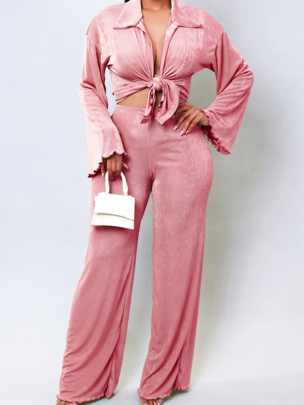 Pink 3 piece Pant Set